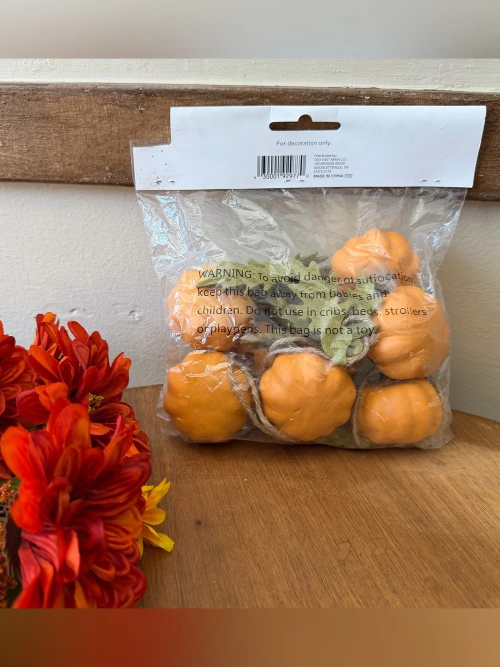 Hobby Lobby Orange Decorative Pumpkin Garland
